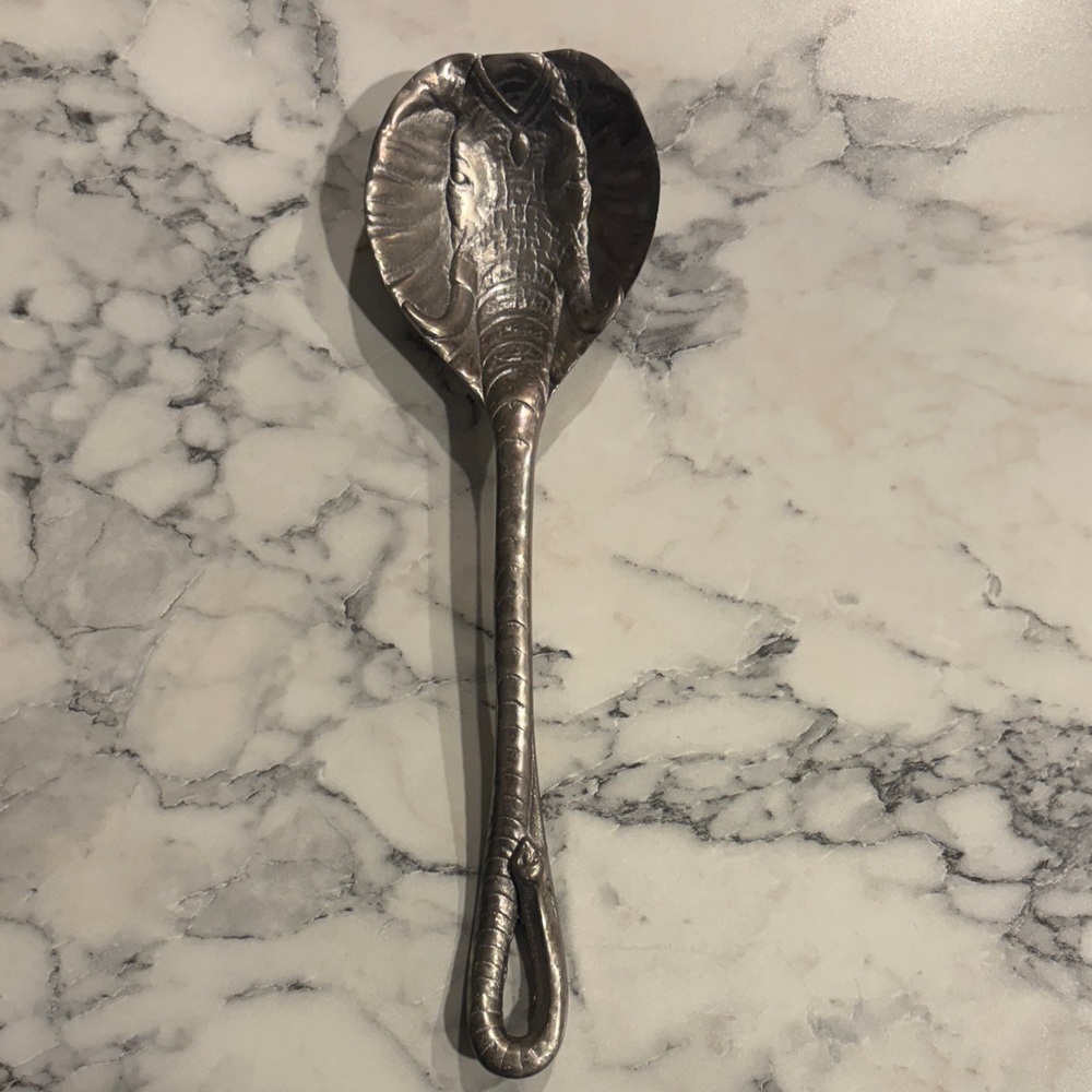 Aluminum Elephant Salad/Serving Spoon